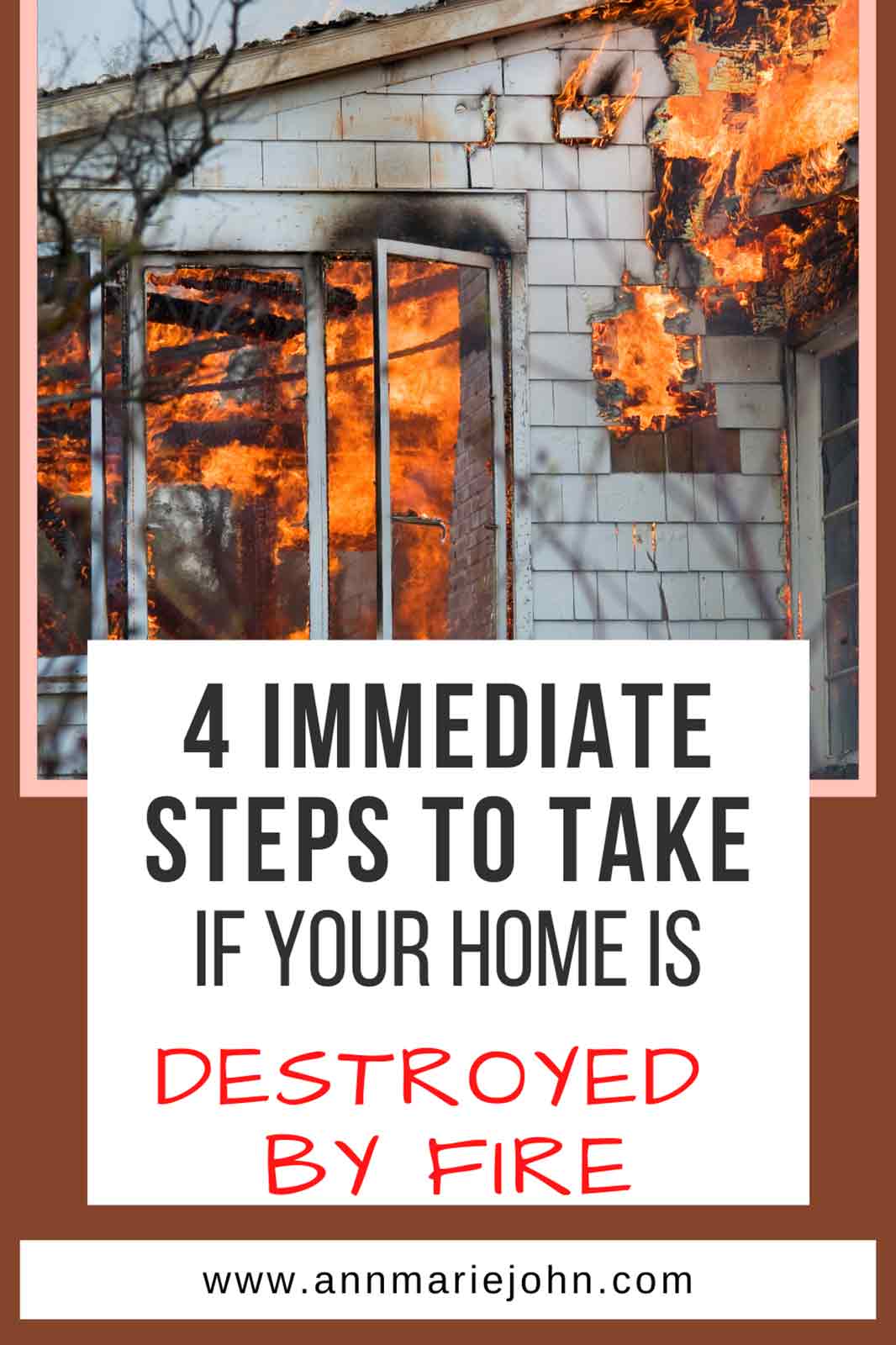 steps to take after a house fire