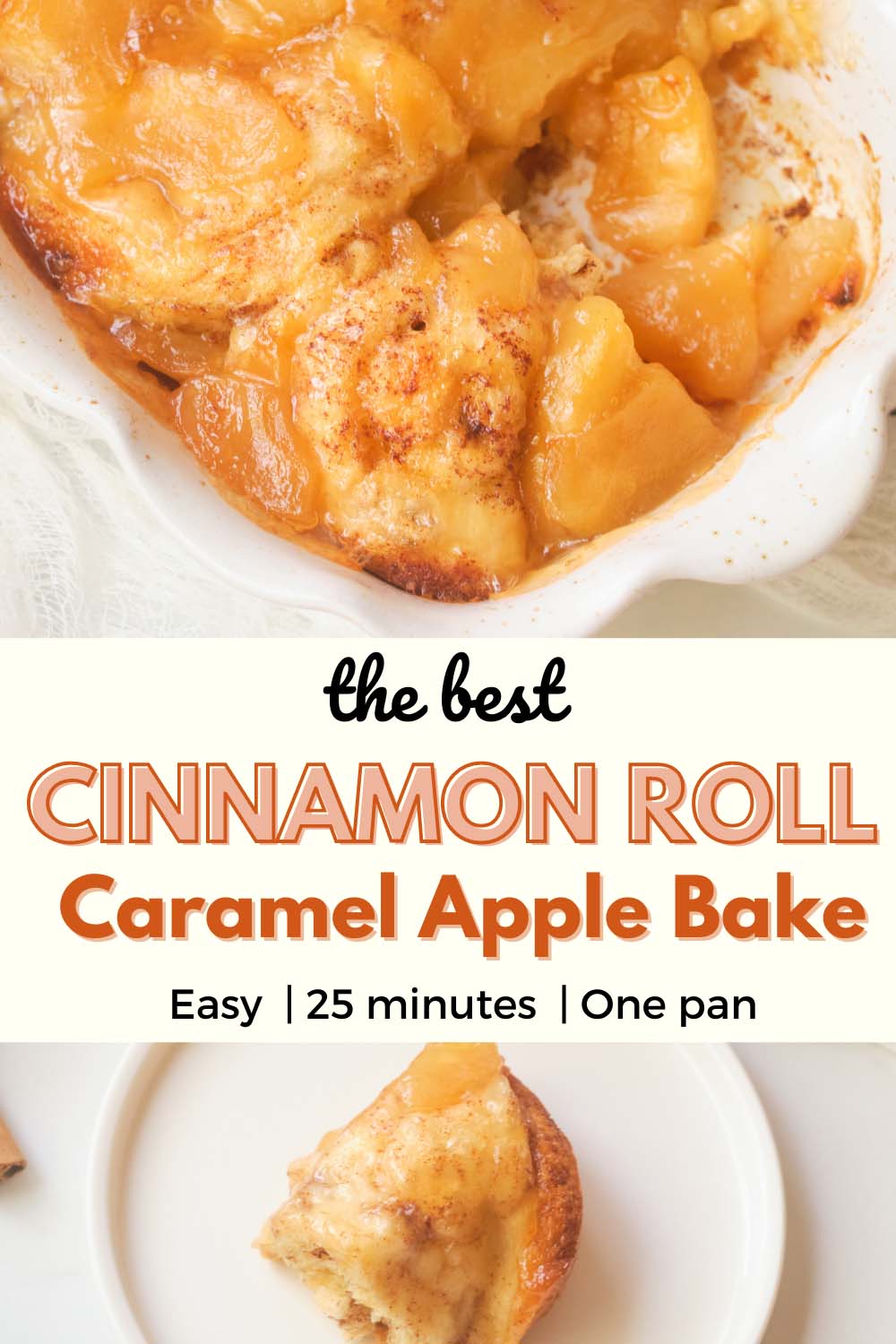 Cinnamon Roll Caramel Apple Bake Recipe