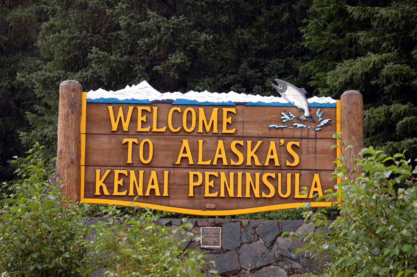 Kenai Peninsula Welcome Sign