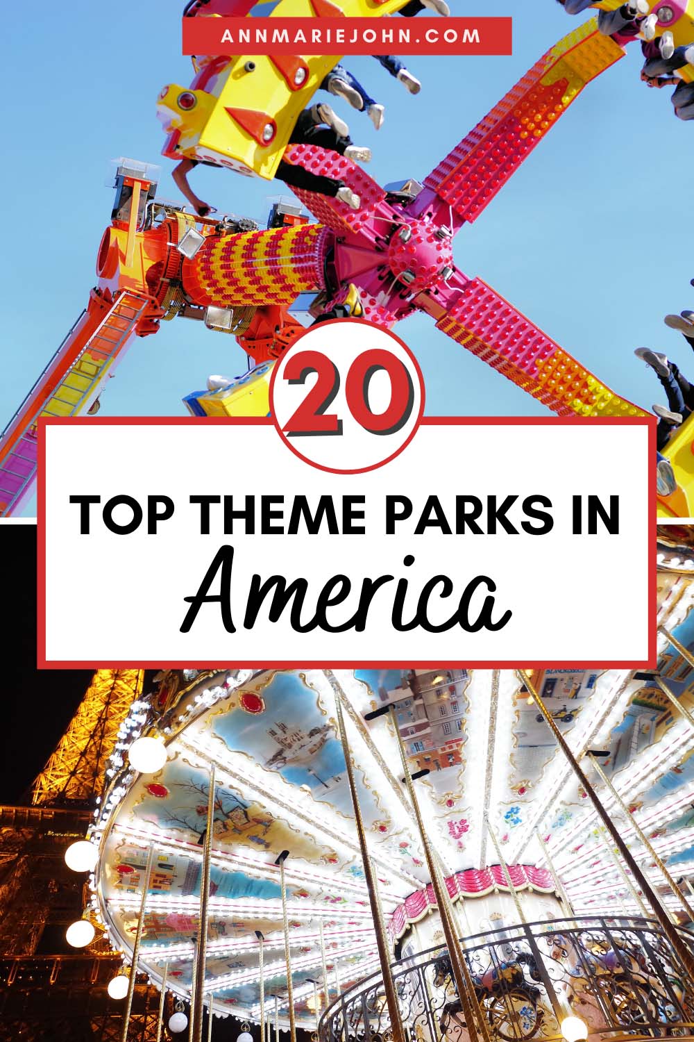 top 20 theme parks in the USA