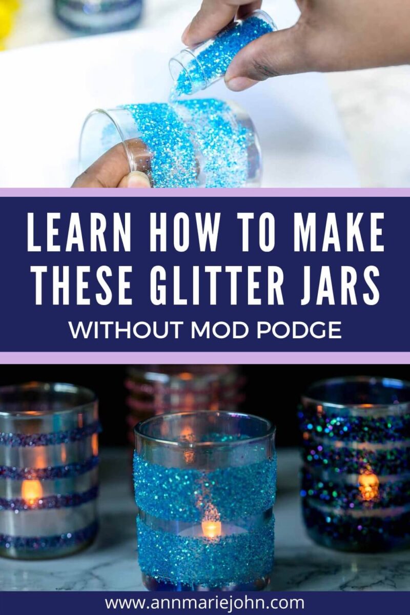 Skip the Mod Podge and Make These Gorgeous Glitter Votive Candle Jars ...