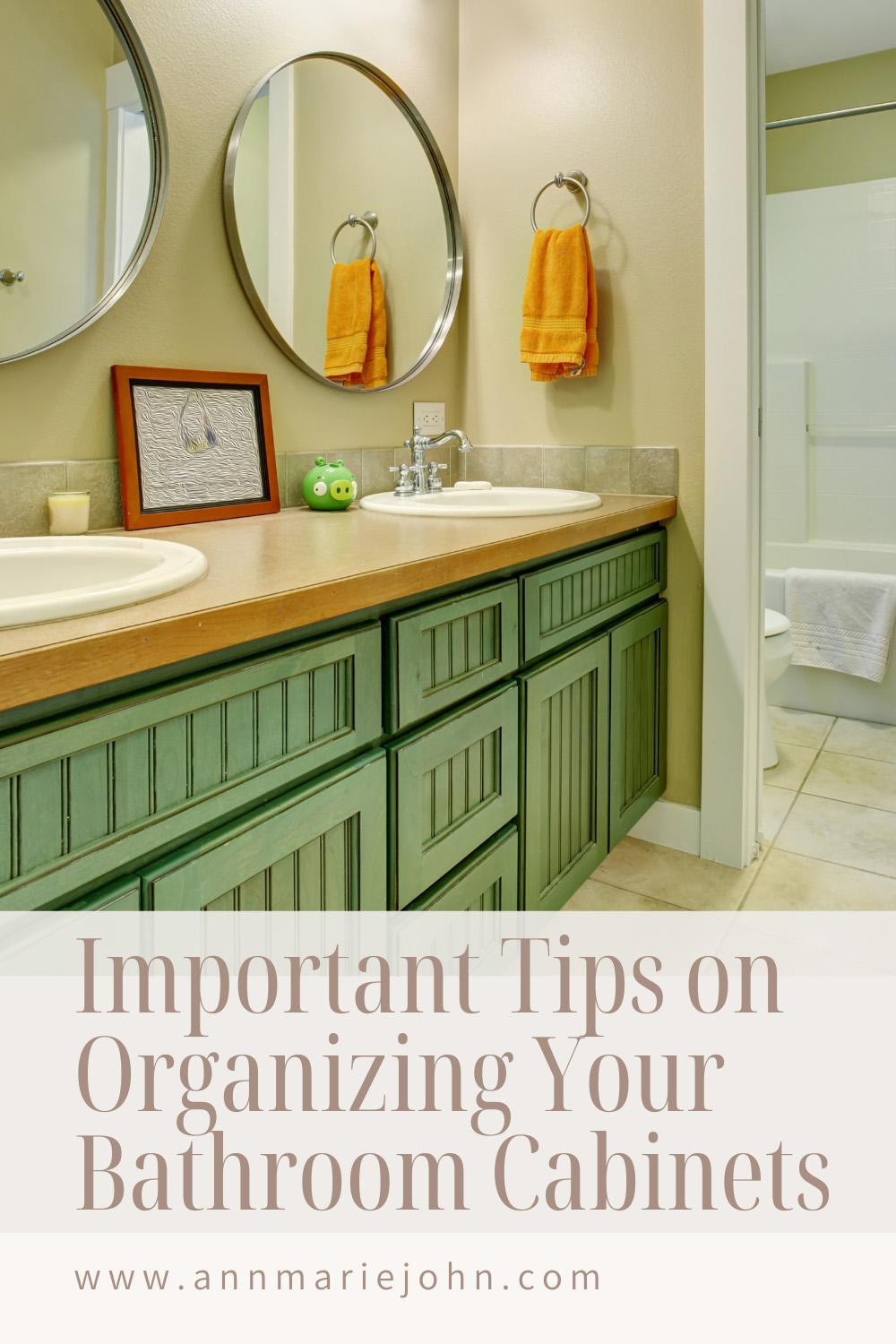 Important Tips on Organizing Your Bathroom Cabinets