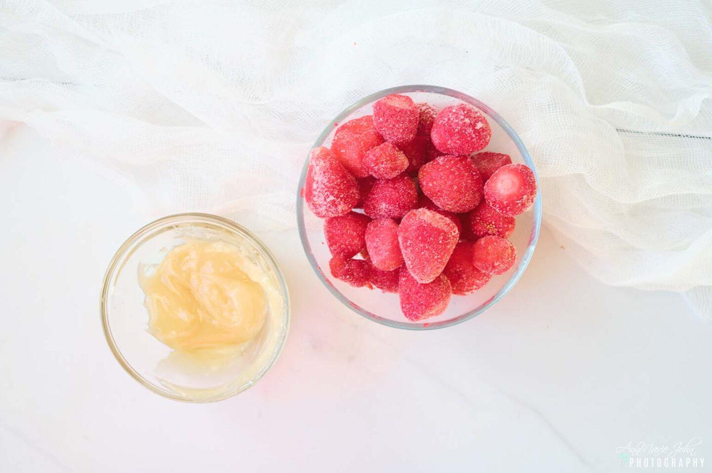 Strawberry Honey Ice Pops Ingredients
