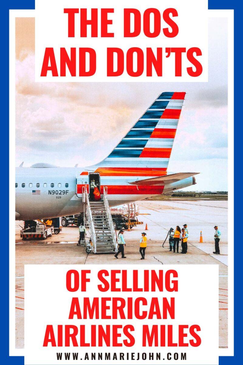 The Dos and Don'ts of Selling American Airlines Miles - AnnMarie John