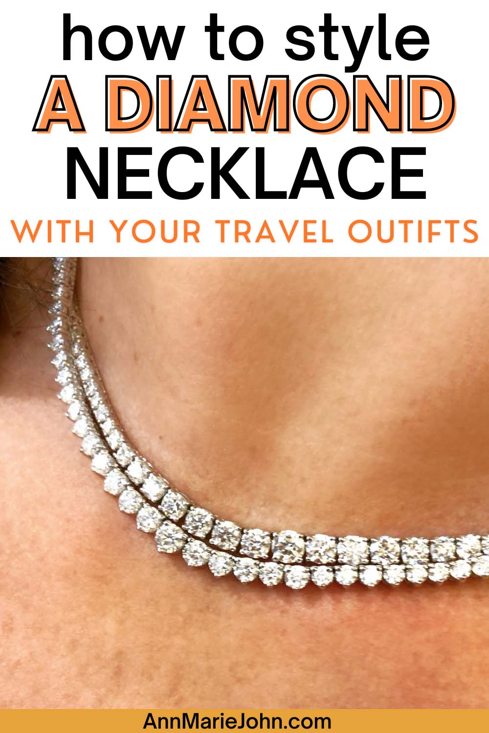 How to Style Diamond Necklaces With Your Travel Outfits