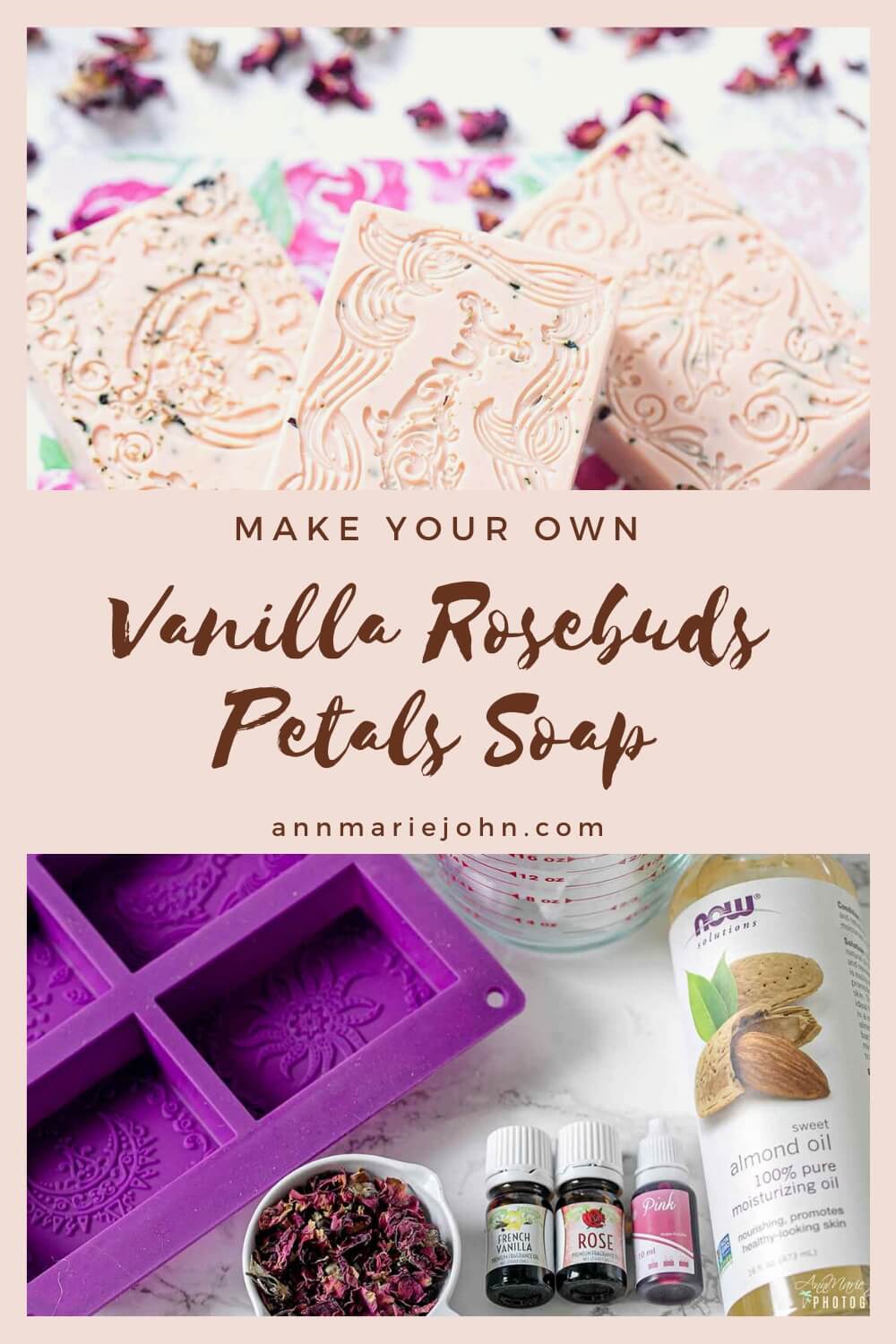 DIY Vanilla Rosebuds Petals Soap Pin 3